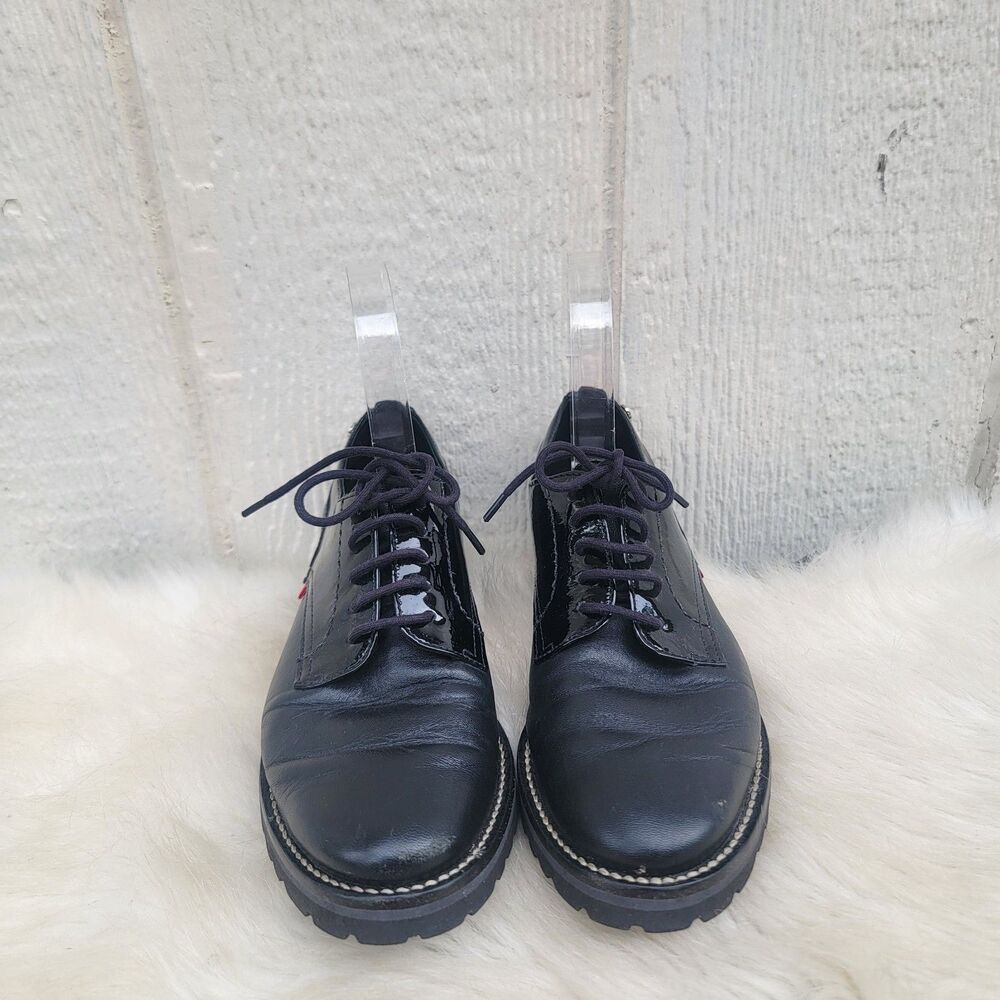 Wmns marc Joseph new york columbus oxfords shoes blk sz 7